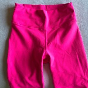 Fabletics hot pink biker shorts